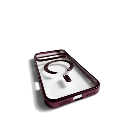 Husa Spate Beauty Lens Frame MagSafe pentru iPhone 17 Pro Max/18 Pro Max Bulk Dark Cherry