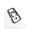 Husa Spate Beauty Lens Frame MagSafe pentru iPhone 17 Pro/18 Pro Bulk Dark Cherry