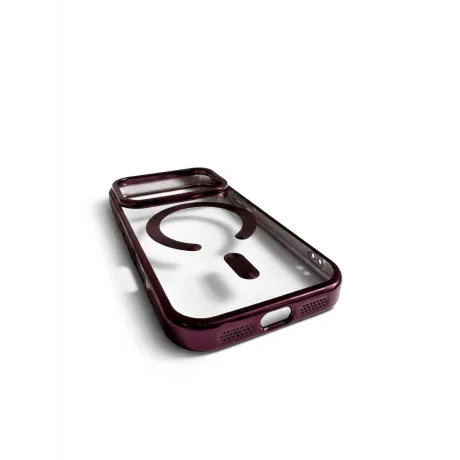 Husa Spate Beauty Lens Frame MagSafe pentru iPhone 17 Pro/18 Pro Bulk Dark Cherry