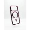 Husa Spate Beauty Lens Frame MagSafe pentru iPhone 17 Pro/18 Pro Bulk Dark Cherry