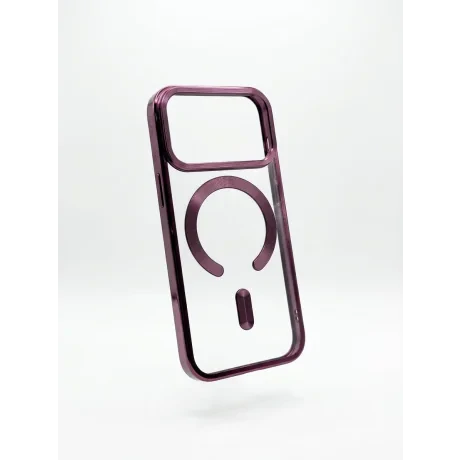 Husa Spate Beauty Lens Frame MagSafe pentru iPhone 17 Pro/18 Pro Bulk Dark Cherry