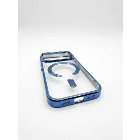 Husa Spate Beauty Lens Frame MagSafe pentru iPhone 17 Pro/18 Pro Bulk Light Blue