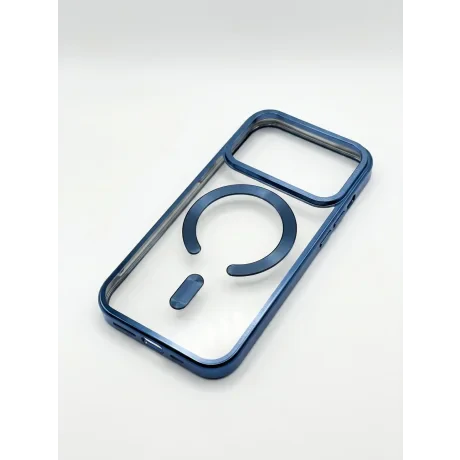 Husa Spate Beauty Lens Frame MagSafe pentru iPhone 17 Pro/18 Pro Bulk Light Blue