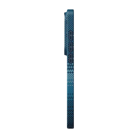 Husa Spate Pitaka Hard Aramid MagEZ Tactile Woven pentru Samsung Galaxy S26 Ultra KS2602U Albastru