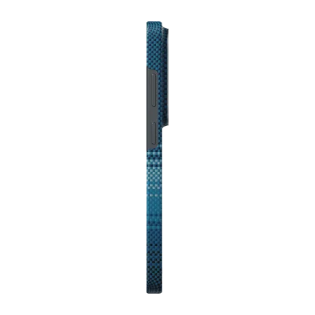 Husa Spate Pitaka Hard Aramid MagEZ Tactile Woven pentru Samsung Galaxy S26 Ultra KS2602U Albastru