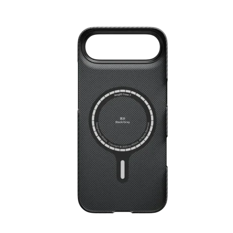 Husa Spate Pitaka Slim MagEz Aramid pentru iPhone 17 Air KI1701BA Negru/Gri