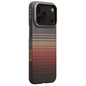 Husa Spate Pitaka Slim MagEz Aramid pentru iPhone 17 Pro Max KI1702SPM Maro