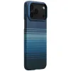 Husa Spate Pitaka Slim MagEz Aramid pentru iPhone 17 Pro Max KI1703MPM Albastru