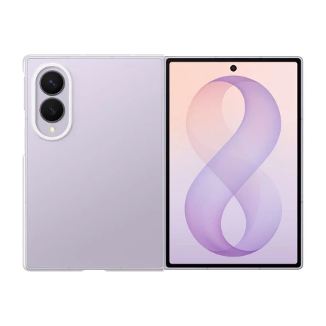 Husa Spate Samsung MagSafe pentru Samsung Galaxy Z Fold 8  Transparent