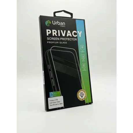 Folie Sticla Privacy Urban Gadgets Full pentru iPhone 18 Pro Max Negru