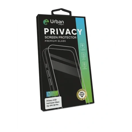 Folie Sticla Privacy Urban Gadgets Full pentru iPhone 18 Pro Negru
