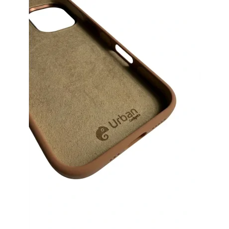 Husa Spate Urban Gadgets Silicon Soft Summer MagSafe pentru iPhone 16 Mocha Mousse