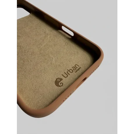 Husa Spate Urban Gadgets Silicon Soft Summer MagSafe pentru iPhone 16 Pro Max Mocha Mousse