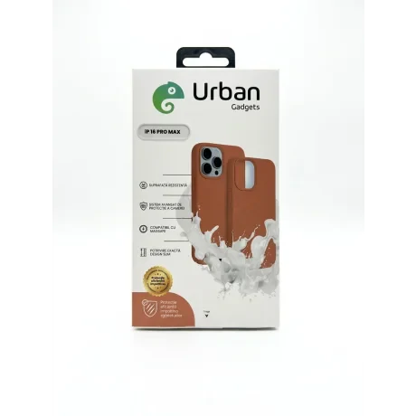 Husa Spate Urban Gadgets Silicon Soft Summer MagSafe pentru iPhone 16 Pro Max Mocha Mousse