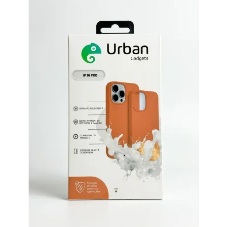 Husa Spate Urban Gadgets Silicon Soft Summer MagSafe pentru iPhone 16 Pro Mocha Mousse