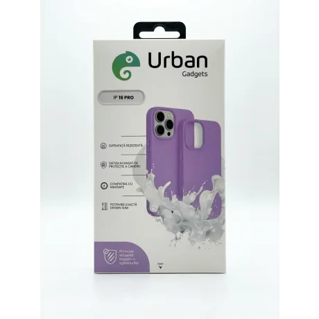 Husa Spate Urban Gadgets Silicon Soft Summer MagSafe pentru iPhone 16 Pro Pastel Lilac
