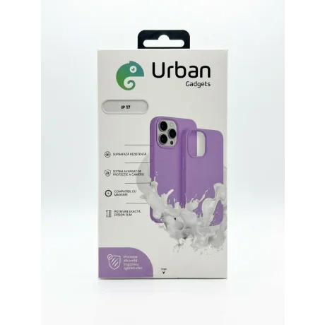 Husa Spate Urban Gadgets Silicon Soft Summer MagSafe pentru iPhone 17 Pastel Lilac