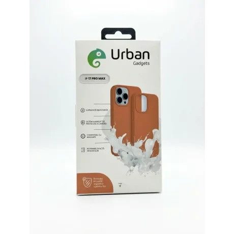 Husa Spate Urban Gadgets Silicon Soft Summer MagSafe pentru iPhone 17 Pro Max Mocha Mousse