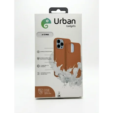 Husa Spate Urban Gadgets Silicon Soft Summer MagSafe pentru iPhone 17 Pro Mocha Mousse