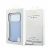 Husa Spate Guess PU Semi Wrap Perforated MagSafe pentru iPhone 17 Pro Max/18 Pro Max  Blue