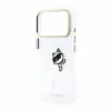 Husa Spate Karl Lagerfeld IML Choupette Peekaboo MagSafe pentru iPhone 17 Pro/18 Pro Transparent