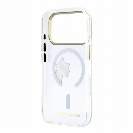 Husa Spate Karl Lagerfeld IML Choupette Peekaboo MagSafe pentru iPhone 17 Pro/18 Pro Transparent