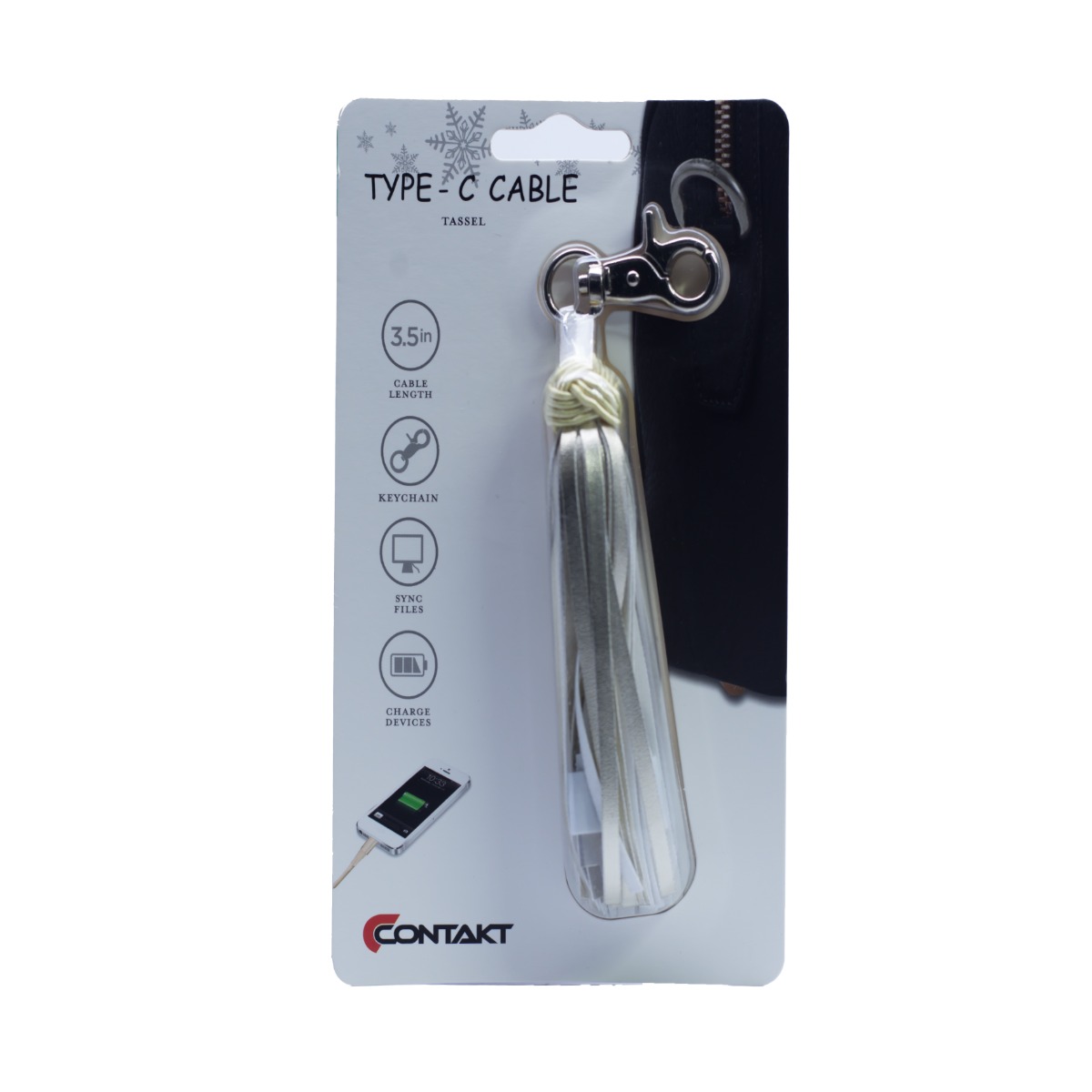 Accesoriu ciucure cu cablu Type Argintiu thumb