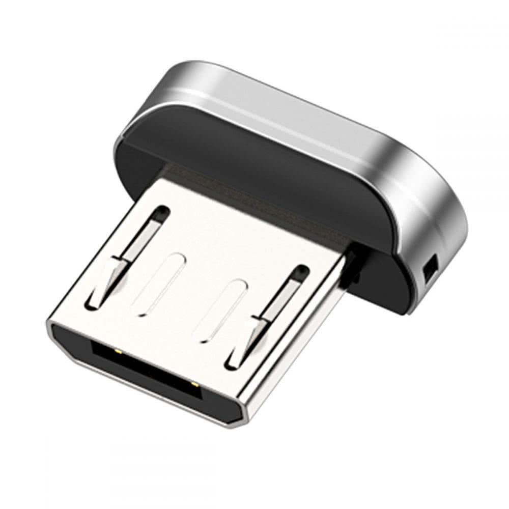 Adaptor Audio Micro Usb Baseus Magnetic Argintiu thumb