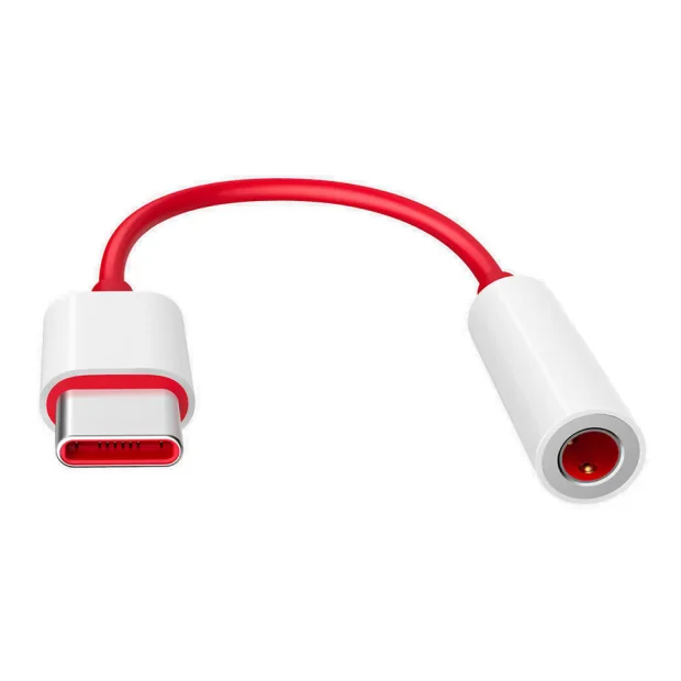 Adaptor Audio OnePlus Usb-Type C la Jack 3.5mm Rosu