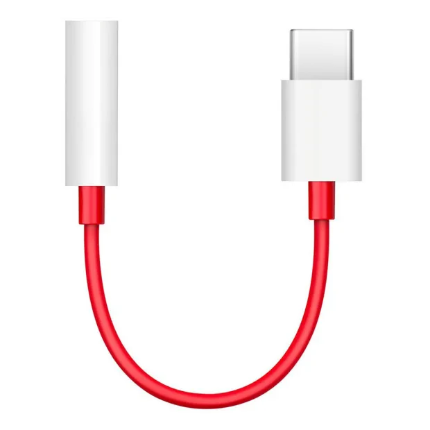 Adaptor Audio OnePlus Usb-Type C la Jack 3.5mm Rosu