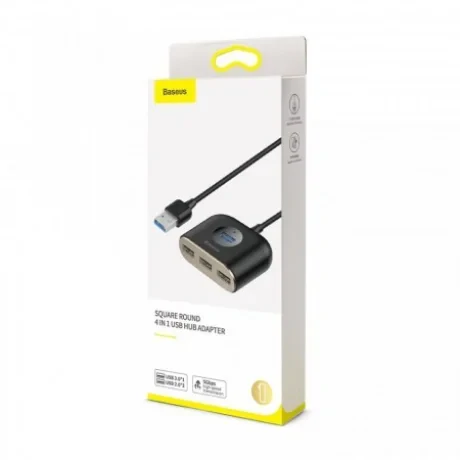 Adaptor Hub Baseus 4xUsb 1m Negru