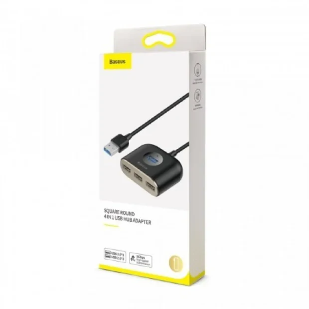 Adaptor Hub Baseus 4xUsb 1m Negru