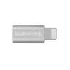 Adaptor Micro Usb to Lightning Borofone BV5 Incarcare si Transfer Argintiu