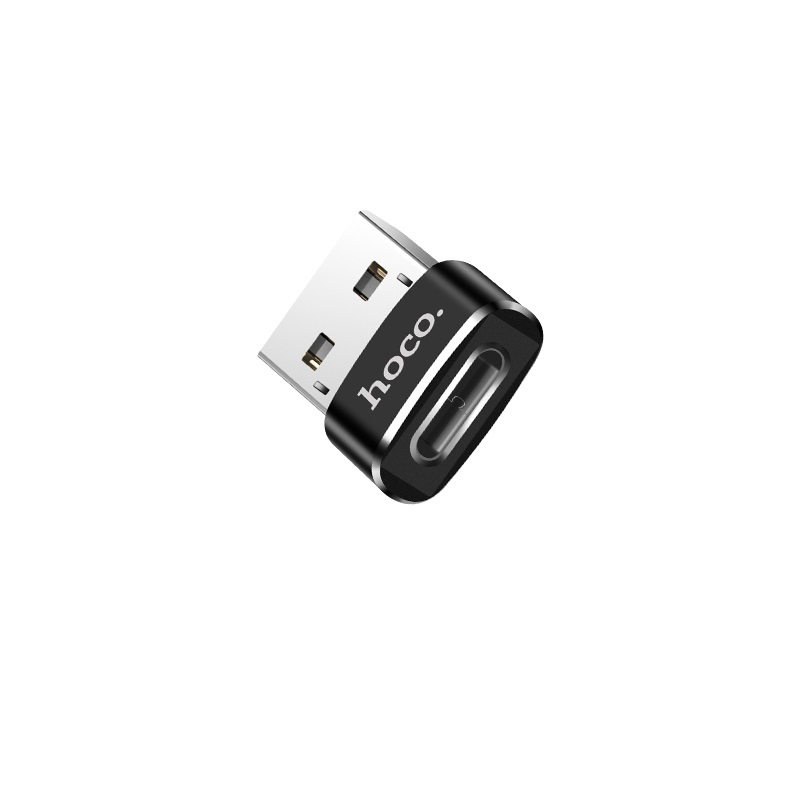 Adaptor USB to Type C Hoco UA6 Incarcare si Transfer Negru thumb