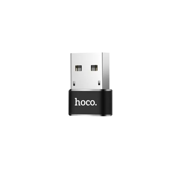 Adaptor USB to Type C Hoco UA6 Incarcare si Transfer Negru