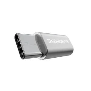 Adaptor OTG Micro Usb to Type C Borofone BV4 Incarcare si Transfer Argintiu