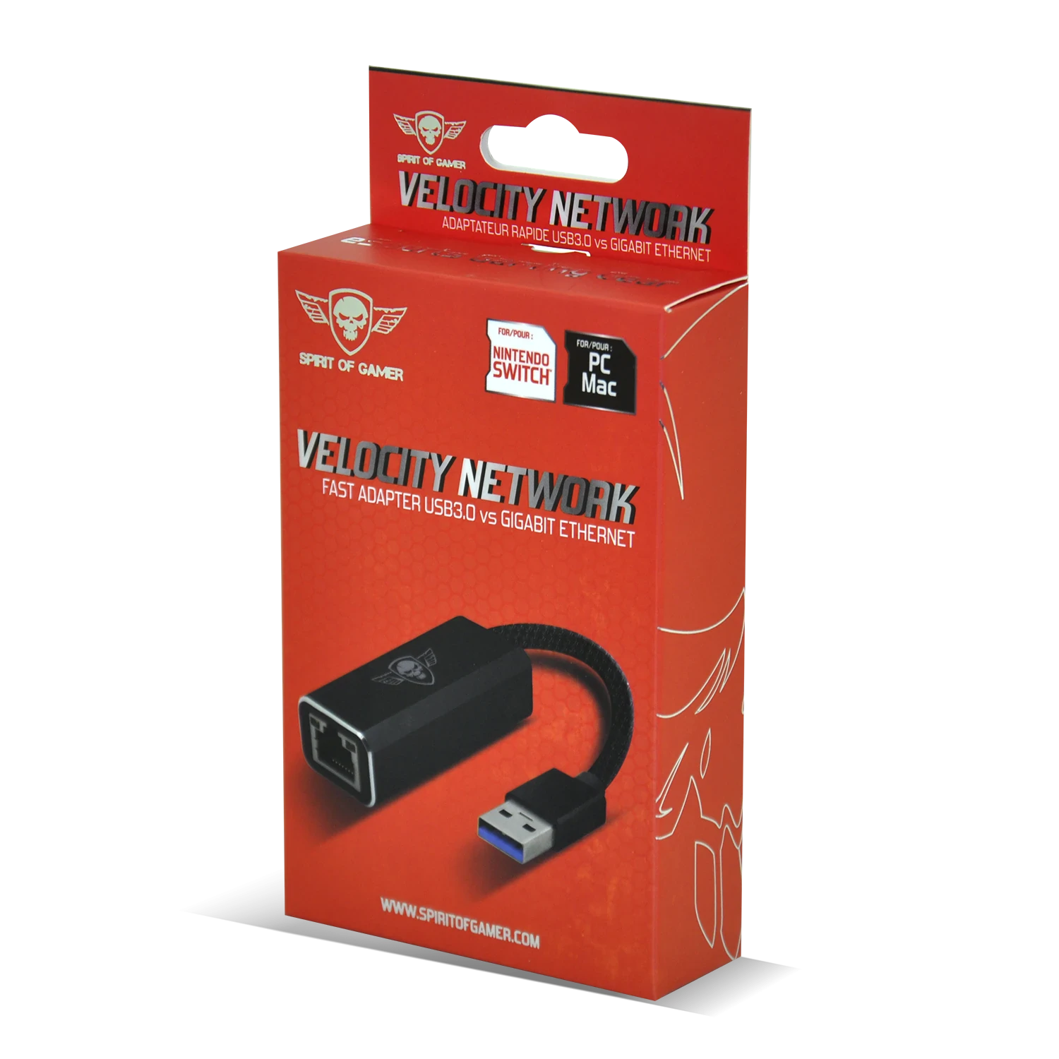 Adaptor Spirit of Gamer Usb 3.0-RJ45 Negru thumb