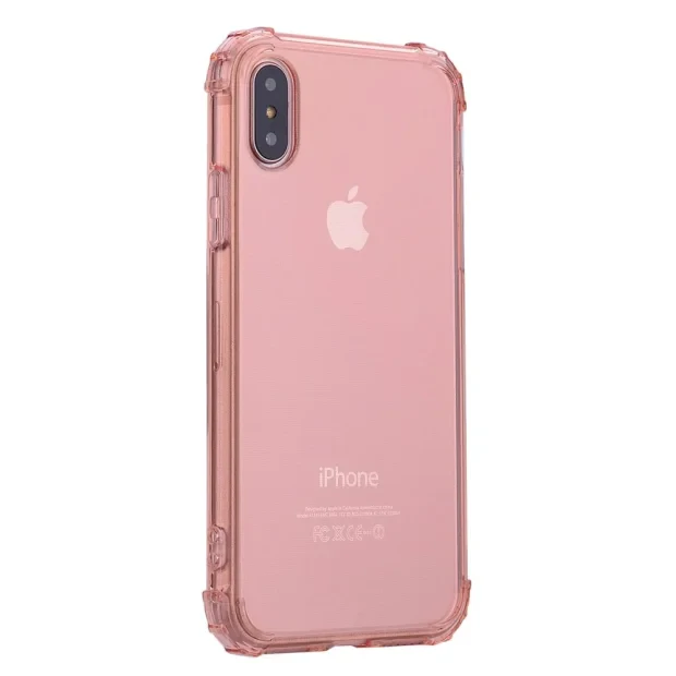 Apple Husa Cover pentru iPhone X/Xs, TPU, Shockproof, Roz
