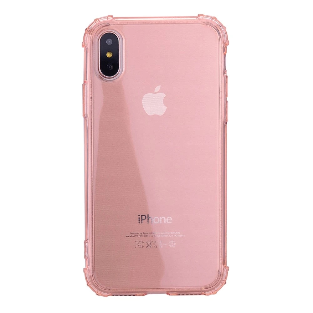 Apple Husa Cover pentru iPhone X/Xs, TPU, Shockproof, Roz thumb