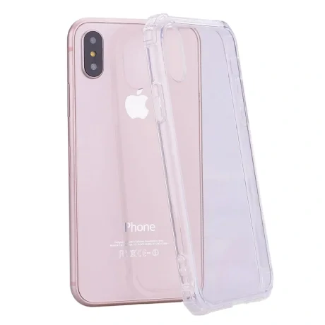 Apple Husa Cover pentru iPhone X/Xs, TPU, Shockproof, Transparent