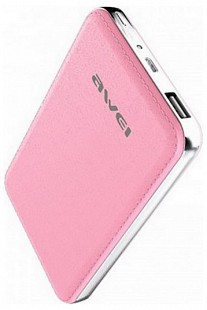 Baterie Externa Awei 10400mAh Leather Effect Roz thumb