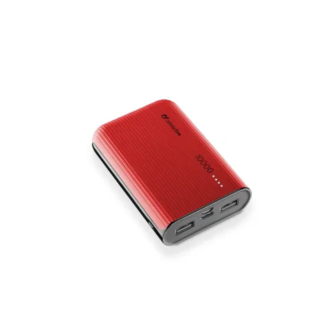 Baterie Externa Cellularline 10000mAh QC 3.0 2xUSB 12W Rosu
