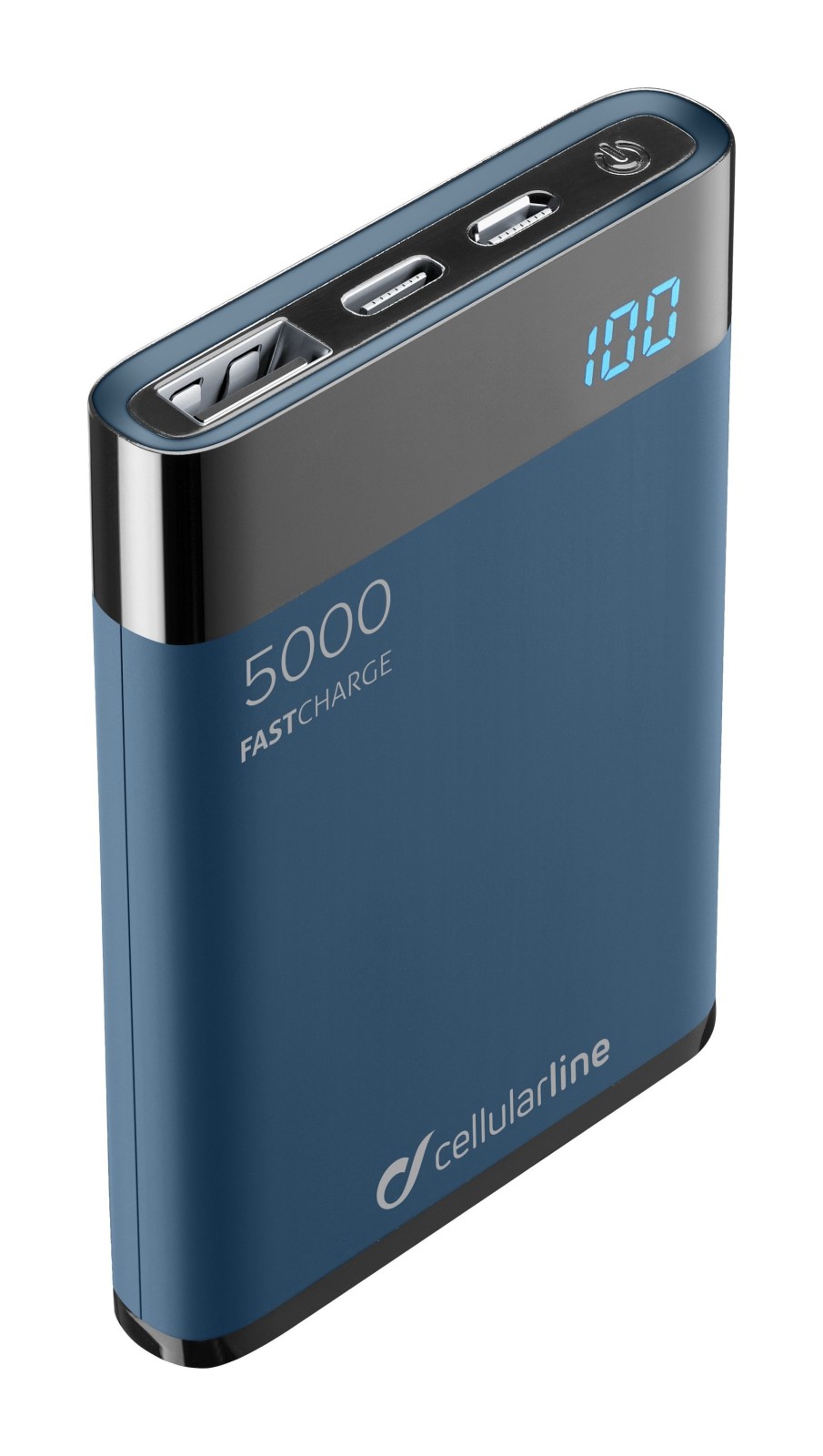 Baterie Externa Cellularline FREEPMANTA5HDK 5000mAh Manta QC 3.0 2xUSB 10W Albastru thumb