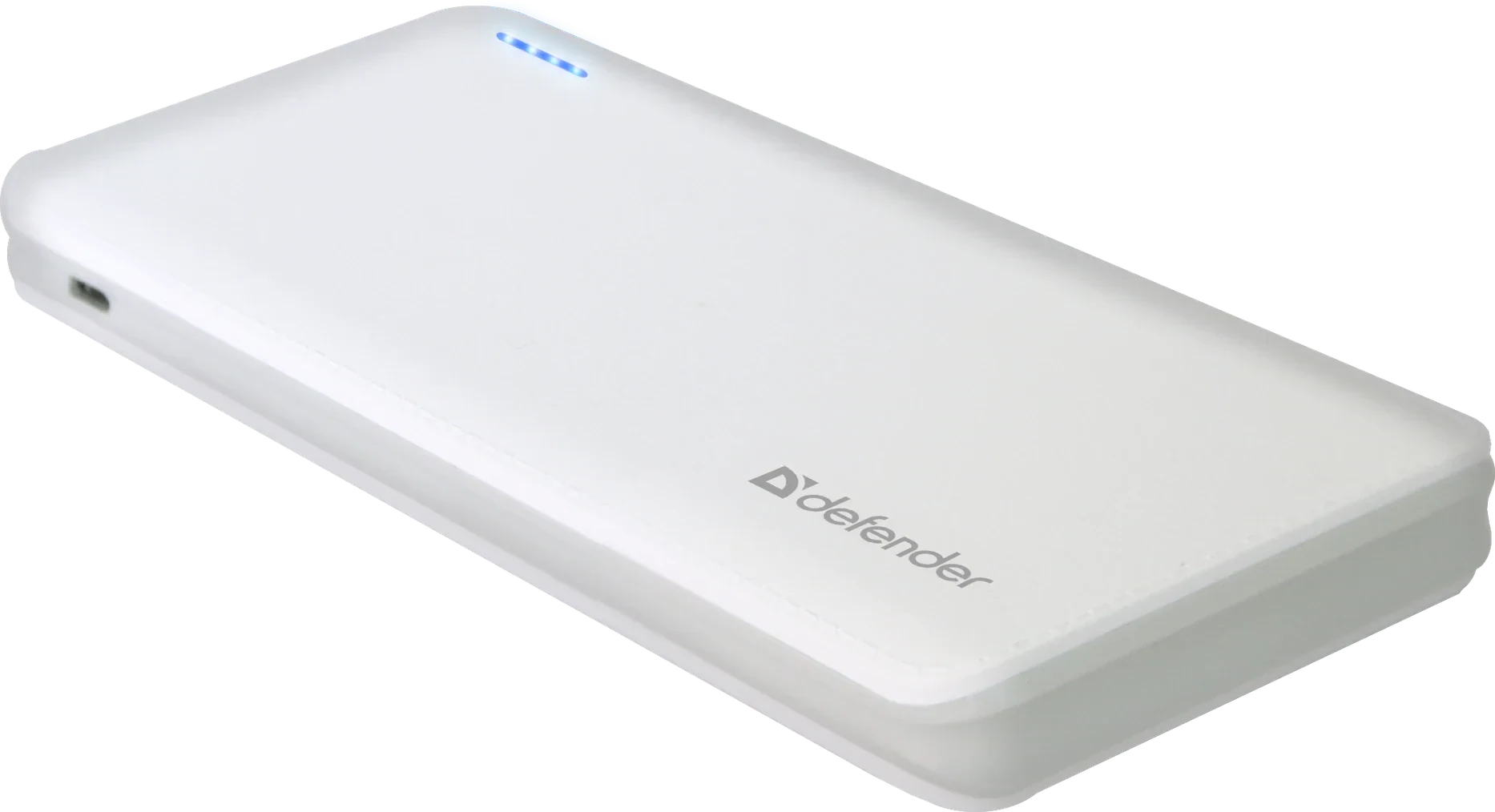 Baterie Externa Defender 10000mAh Tesla 2xUsb 2A Alb