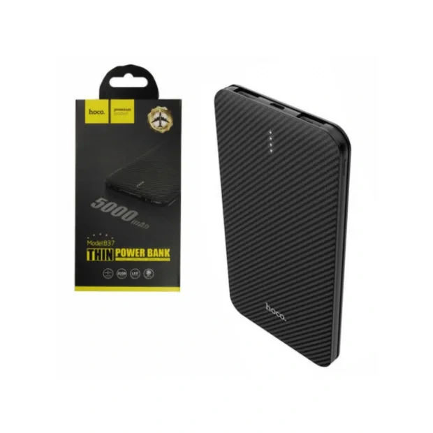 Baterie Externa Hoco B37 5000mAh 2xUsb Negru