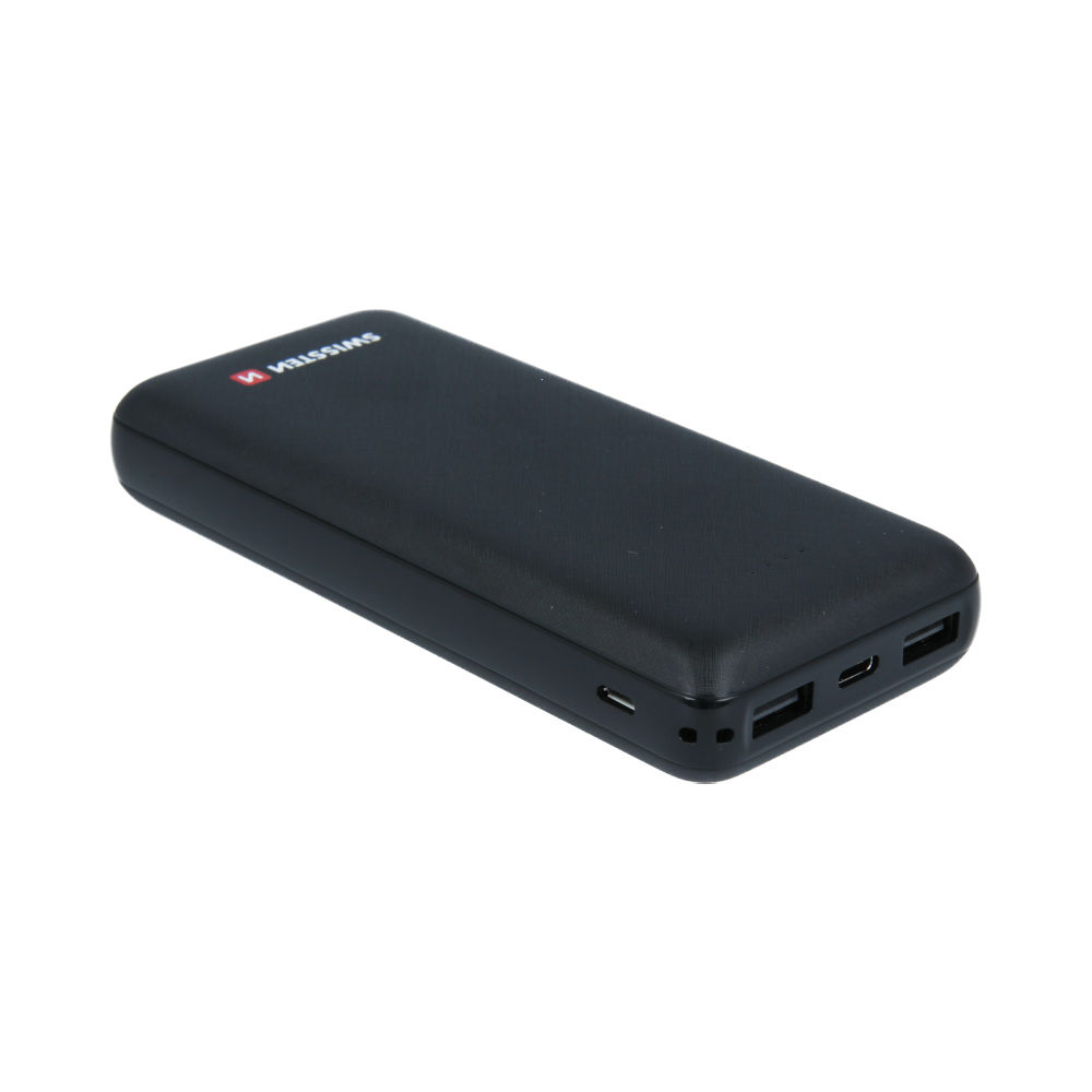 Baterie Externa Swissten Black Core 20000mAh 2xUSB Negru thumb