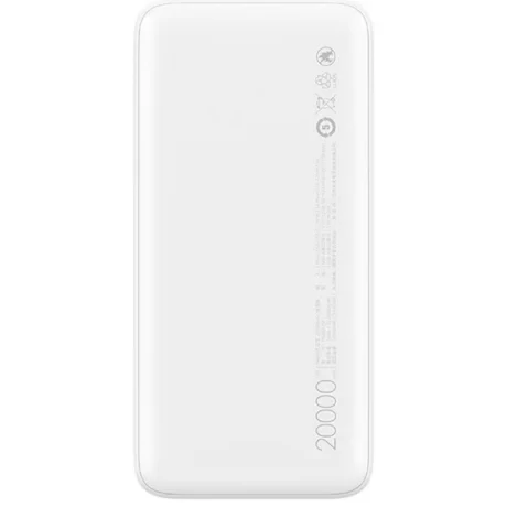 Baterie Externa Fast Charge Xiaomi Redmi 20000mAh 2xUsb QC 3.0 18W Alb