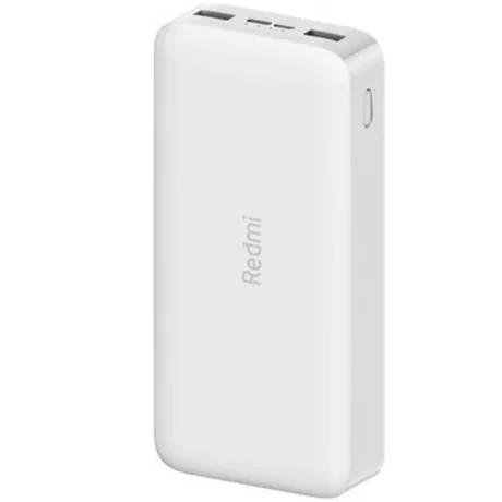 Baterie Externa Fast Charge Xiaomi Redmi 20000mAh 2xUsb QC 3.0 18W Alb