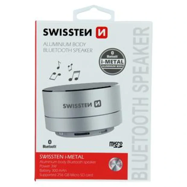 Boxa Bluetooth Swissten I-Metal Mini BT 4.0 Argintiu