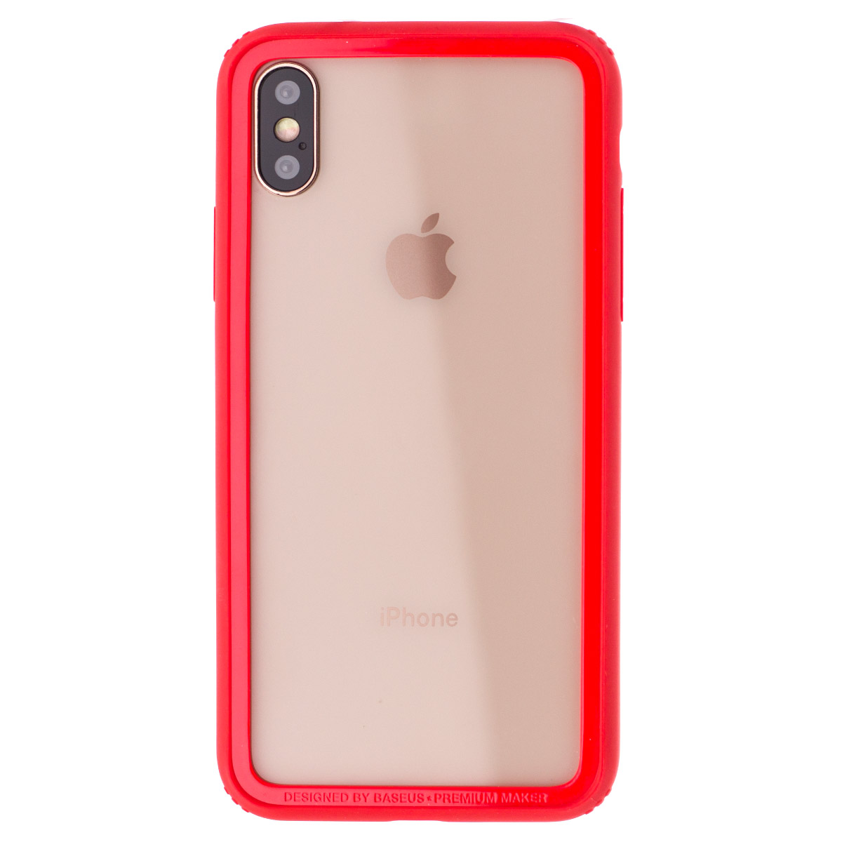 Bumper iPhone X/XS Border Baseus Rosu thumb